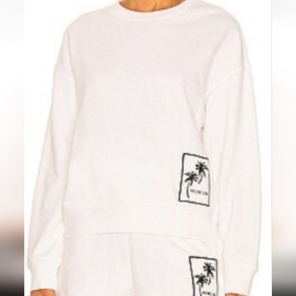 Moncler Palm Tree Logo Print Sweatshirt - Picture 2 of 8